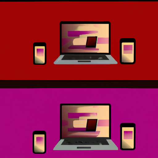 איור של מכשיר נייד ומחשב נייד, המדגים כיצד אתר אינטרנט נראה ומתפקד בצורה שונה במכשירים שונים.